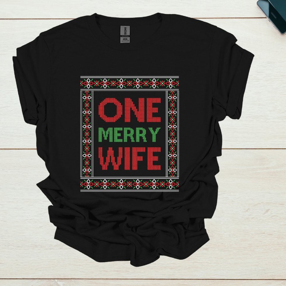 One Merry Wife Print Tee